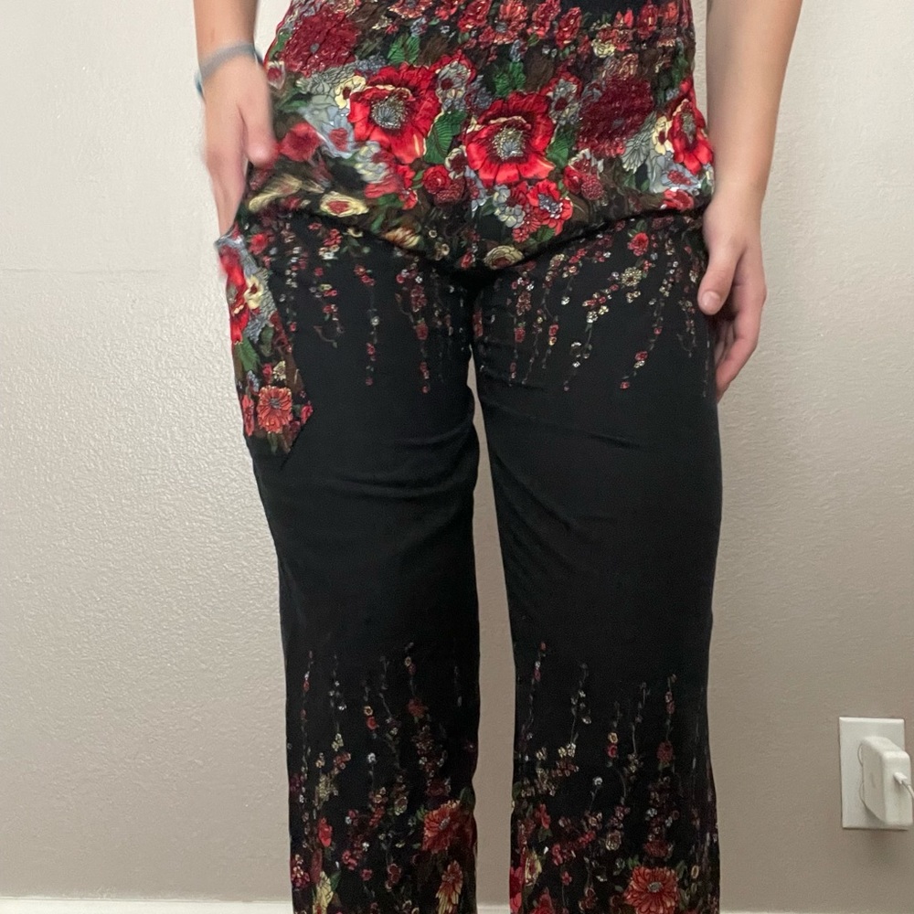 Flowy Flower Pants